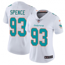 Women's Nike Miami Dolphins #93 Akeem Spence White Vapor Untouchable Limited Player NFL Jersey