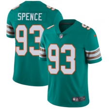 Youth Nike Miami Dolphins #93 Akeem Spence Aqua Green Alternate Vapor Untouchable Limited Player NFL Jersey