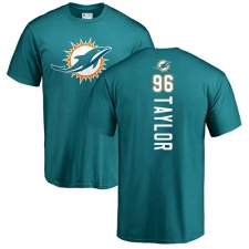 NFL Nike Miami Dolphins #96 Vincent Taylor Aqua Green Backer T-Shirt
