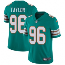 Youth Nike Miami Dolphins #96 Vincent Taylor Aqua Green Alternate Vapor Untouchable Limited Player NFL Jersey