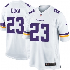 Men's Nike Minnesota Vikings #23 George Iloka Game White NFL Jersey