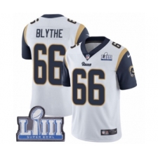 Men's Nike Los Angeles Rams #66 Austin Blythe White Vapor Untouchable Limited Player Super Bowl LIII Bound NFL Jersey