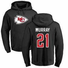 NFL Nike Kansas City Chiefs #21 Eric Murray Black Name & Number Logo Pullover Hoodie