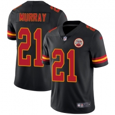 Youth Nike Kansas City Chiefs #21 Eric Murray Limited Black Rush Vapor Untouchable NFL Jersey