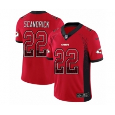 Men's Nike Kansas City Chiefs #22 Orlando Scandrick Limited Red Rush Drift Fashion NFL Jersey