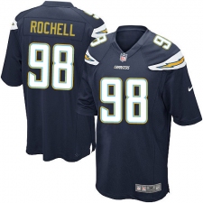 Men's Nike Los Angeles Chargers #98 Isaac Rochell Game Navy Blue Team Color NFL Jersey