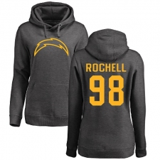 NFL Women's Nike Los Angeles Chargers #98 Isaac Rochell Ash One Color Pullover Hoodie