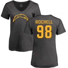 NFL Women's Nike Los Angeles Chargers #98 Isaac Rochell Ash One Color T-Shirt
