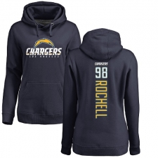 NFL Women's Nike Los Angeles Chargers #98 Isaac Rochell Navy Blue Backer Pullover Hoodie