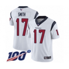 Men's Houston Texans #17 Vyncint Smith White Vapor Untouchable Limited Player 100th Season Football Jersey