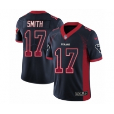 Men's Nike Houston Texans #17 Vyncint Smith Limited Navy Blue Rush Drift Fashion NFL Jersey