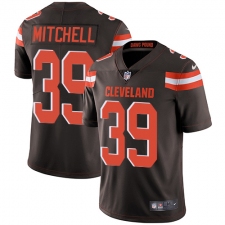 Men's Nike Cleveland Browns #39 Terrance Mitchell Brown Team Color Vapor Untouchable Limited Player NFL Jersey