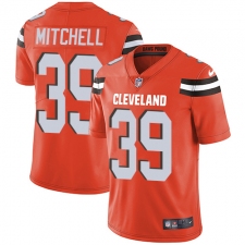 Youth Nike Cleveland Browns #39 Terrance Mitchell Orange Alternate Vapor Untouchable Limited Player NFL Jersey