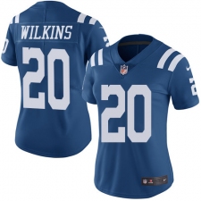 Women's Nike Indianapolis Colts #20 Jordan Wilkins Limited Royal Blue Rush Vapor Untouchable NFL Jersey