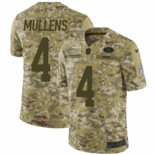 Men's Nike San Francisco 49ers #4 Nick Mullens Limited Camo 2018 Salute to Service NFL Jersey