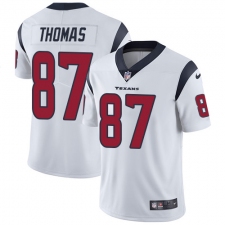Men's Nike Houston Texans #87 Demaryius Thomas White Vapor Untouchable Limited Player NFL Jersey