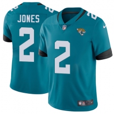 Men's Nike Jacksonville Jaguars #2 Landry Jones Teal Green Alternate Vapor Untouchable Limited Player NFL Jersey