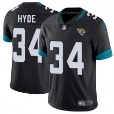 Men's Nike Jacksonville Jaguars #34 Carlos Hyde Black Team Color Vapor Untouchable Limited Player NFL Jersey