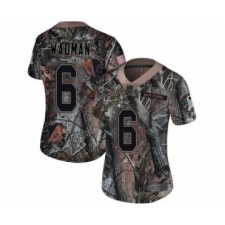 Women's Denver Broncos #6 Colby Wadman Limited Camo Rush Realtree Football Jersey
