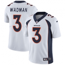 Youth Nike Denver Broncos #3 Colby Wadman White Vapor Untouchable Limited Player NFL Jersey
