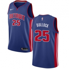 Youth Nike Detroit Pistons #25 Reggie Bullock Swingman Royal Blue NBA Jersey - Icon Edition