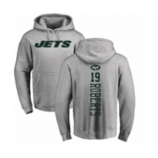 NFL Nike New York Jets #19 Andre Roberts Ash Backer Pullover Hoodie