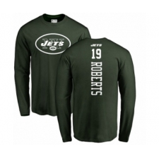 NFL Nike New York Jets #19 Andre Roberts Green Backer Long Sleeve T-Shirt