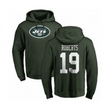 NFL Nike New York Jets #19 Andre Roberts Green Name & Number Logo Pullover Hoodie