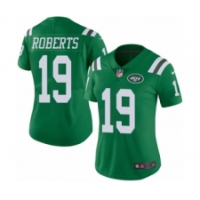 Women's Nike New York Jets #19 Andre Roberts Limited Green Rush Vapor Untouchable NFL Jersey