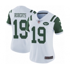 Women's Nike New York Jets #19 Andre Roberts White Vapor Untouchable Limited Player NFL Jersey