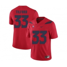 Arizona Wildcats 33 Nathan Tilford Red College Football Jersey