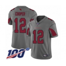 Men's Arizona Cardinals #12 Pharoh Cooper Limited Silver Inverted Legend 100th Season Football Jersey