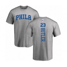 NBA Nike Philadelphia 76ers #23 Jimmy Butler Ash Backer T-Shirt