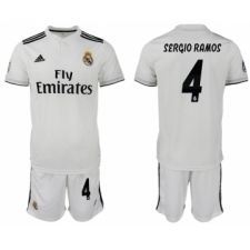2018-19 Real Madrid 4 SERGIO RAMOS Home Soccer Jersey