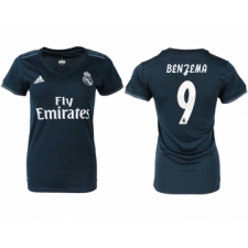 2018-19 Real Madrid 9 BENGEMA Away Women Soccer Jersey
