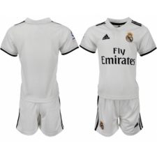 2018-19 Real Madrid Home Youth Soccer Jersey