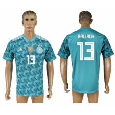 Germany 13 BALLACK Away 2018 FIFA World Cup Thailand Soccer Jersey