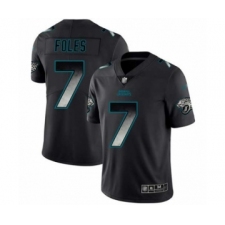 Men's Jacksonville Jaguars #7 Nick Foles Limited Black Smoke Fashion Football Jersey