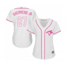 Women's Toronto Blue Jays #27 Vladimir Guerrero Jr. Replica White Fashion Cool Base Baseball Jersey