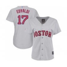 Women's Boston Red Sox #17 Nathan Eovaldi Replica Grey Road Baseball Jersey