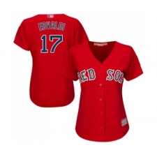 Women's Boston Red Sox #17 Nathan Eovaldi Replica Red Alternate Home Baseball Jersey