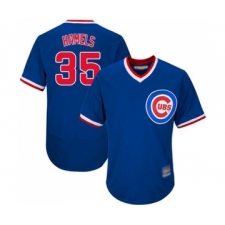 Men's Chicago Cubs #35 Cole Hamels Royal Blue Cooperstown Flexbase Authentic Collection Baseball Jersey