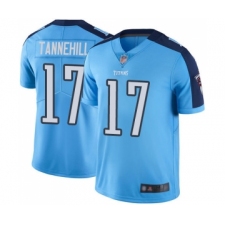 Men's Tennessee Titans #17 Ryan Tannehill Limited Light Blue Rush Vapor Untouchable Football Jersey