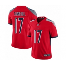 Men's Tennessee Titans #17 Ryan Tannehill Limited Red Inverted Legend Football Jersey