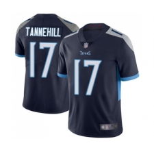 Men's Tennessee Titans #17 Ryan Tannehill Navy Blue Team Color Vapor Untouchable Limited Player Football Jersey