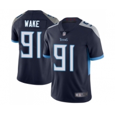 Youth Tennessee Titans #91 Cameron Wake Navy Blue Team Color Vapor Untouchable Limited Player Football Jersey