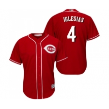 Youth Cincinnati Reds #4 Jose Iglesias Replica Red Alternate Cool Base Baseball Jersey