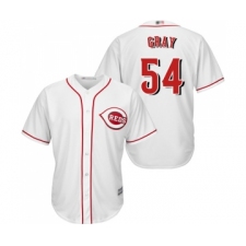 Men's Cincinnati Reds #54 Sonny Gray Replica White Home Cool Base Baseball Jersey