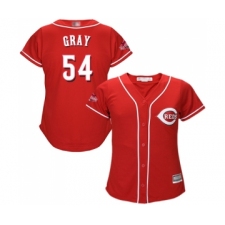 Women's Cincinnati Reds #54 Sonny Gray Replica Red Alternate Cool Base Baseball Jersey