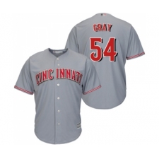 Youth Cincinnati Reds #54 Sonny Gray Replica Grey Road Cool Base Baseball Jersey